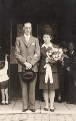 Mariage de M. Franz Engel et Mme Marie Jeanne Simar