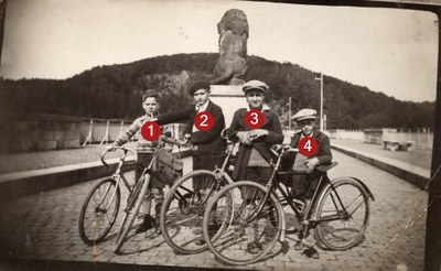 Sortie en vélo à la Gileppe le 1 juin 1933