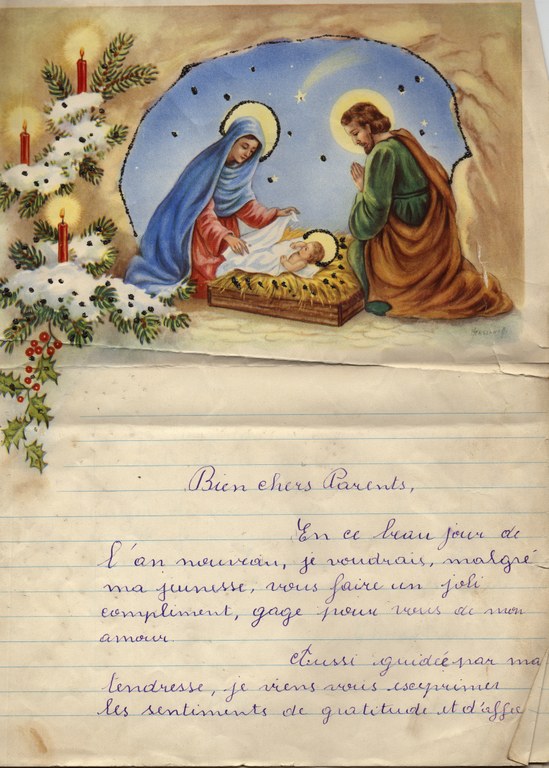 Voeux de Nouvel an 1954