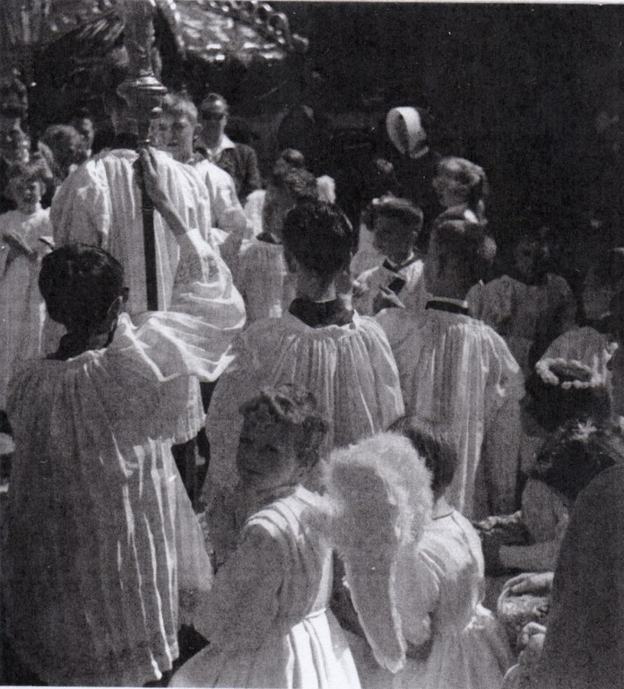 Un baptême vers 1960