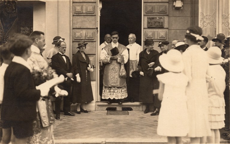 Première messe de Marcel Hauglustaine et Eugène Kunsch en 1950