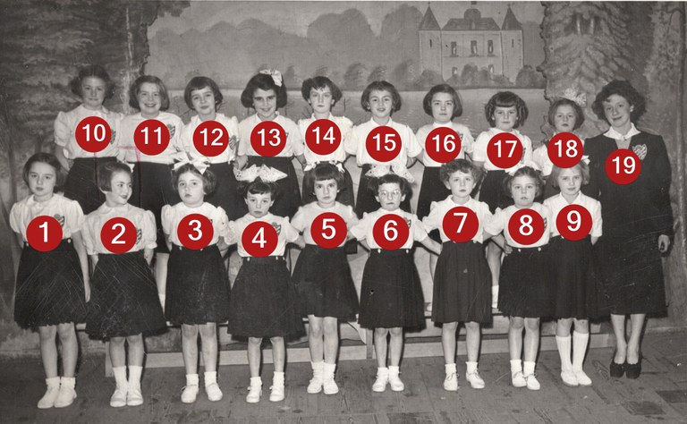 Royale ducale en 1951-1952 - Les petites filles