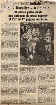 1er jogging nocturne du Ducalien (1982)