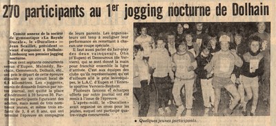 270 participants au 1er jogging nocturne de Dolhain