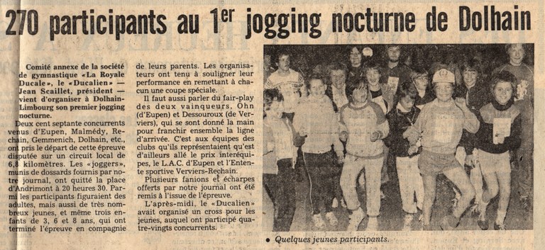 270 participants au 1er jogging nocturne de Dolhain
